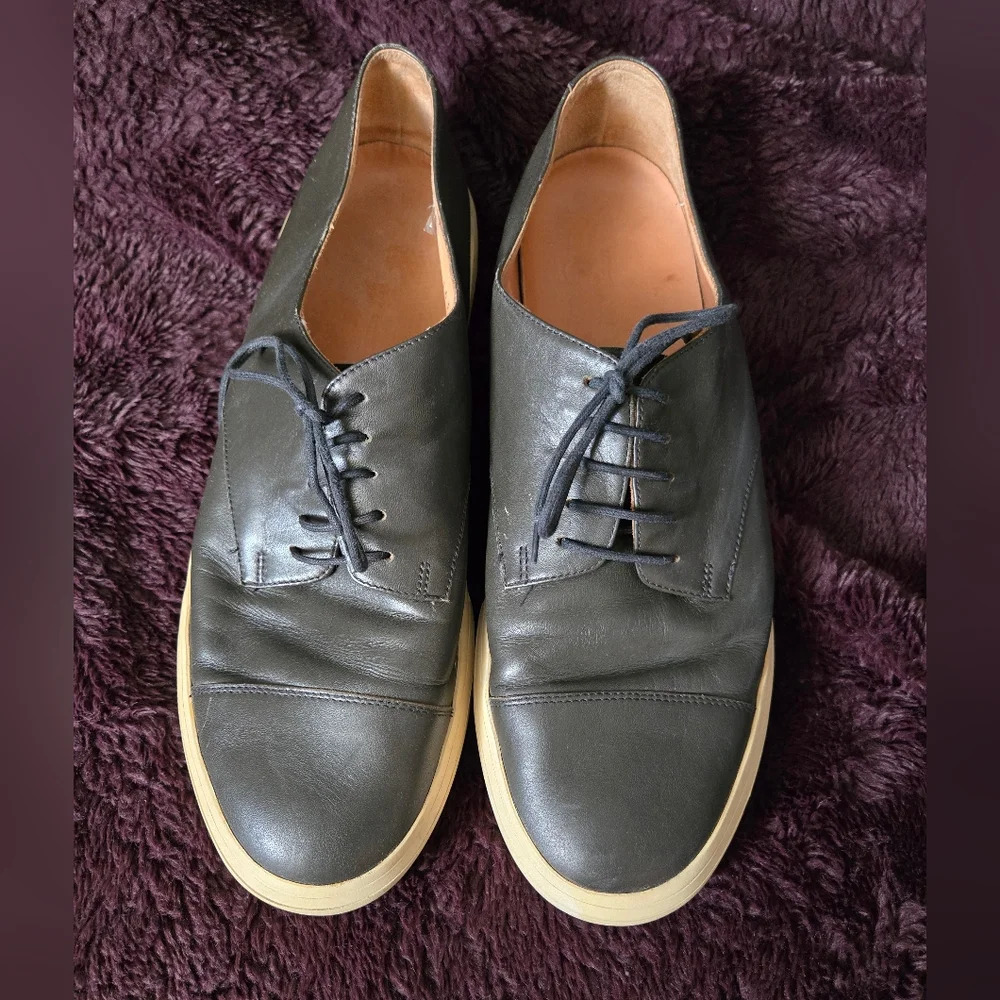 Dries Van Noten | Block Leather Lace Up Sneakers Sz 45